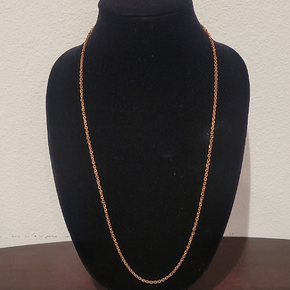 Vita Fede 14k Rose Gold Plated Elegant Chain Necklace New